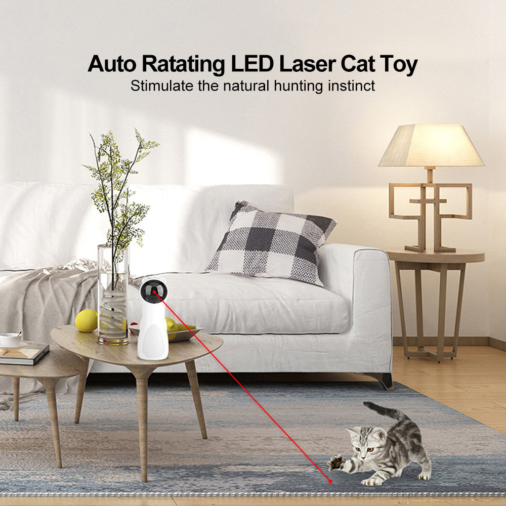🐱Automatic Laser Cat Toy – Smart Interactive Playmate