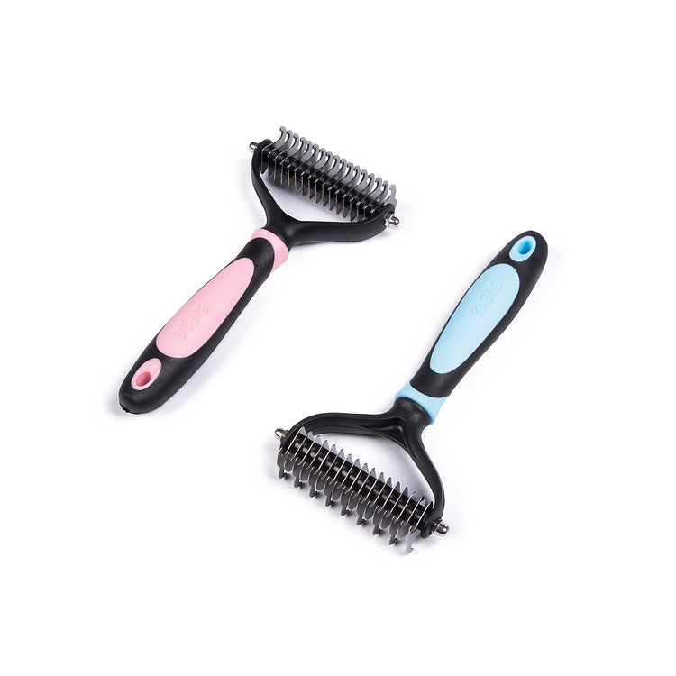 🪮Long-Haired Pet Unwinding Comb – Gentle Detangling & Deep Cleaning Tool